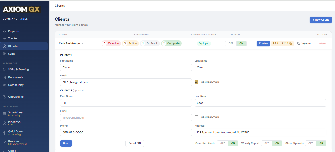 Command Panel client kill switches - activate or deactivate portals on demand
